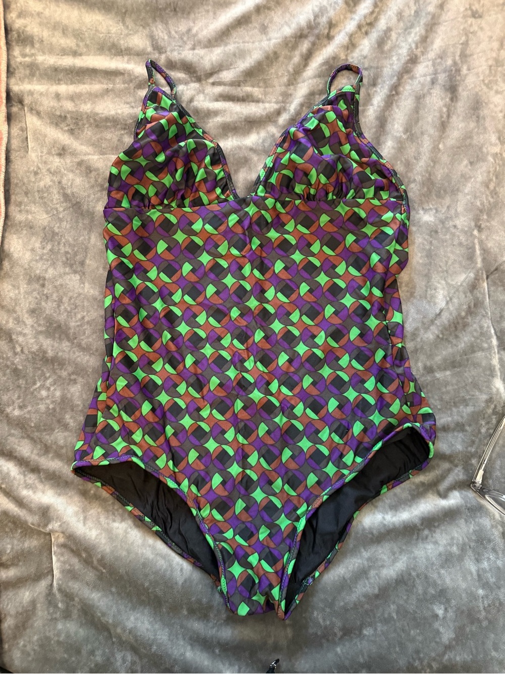 Missoni Mare One Piece Geometric Print Swimsuit EU42 US6